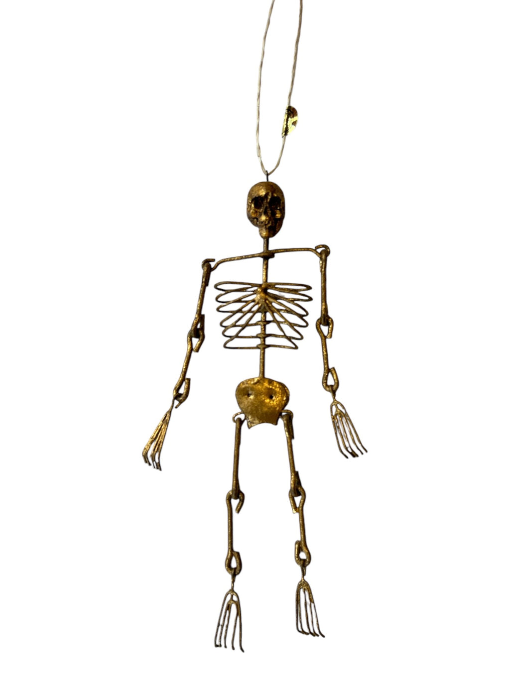 Hanging Metal Skeleton Ornament