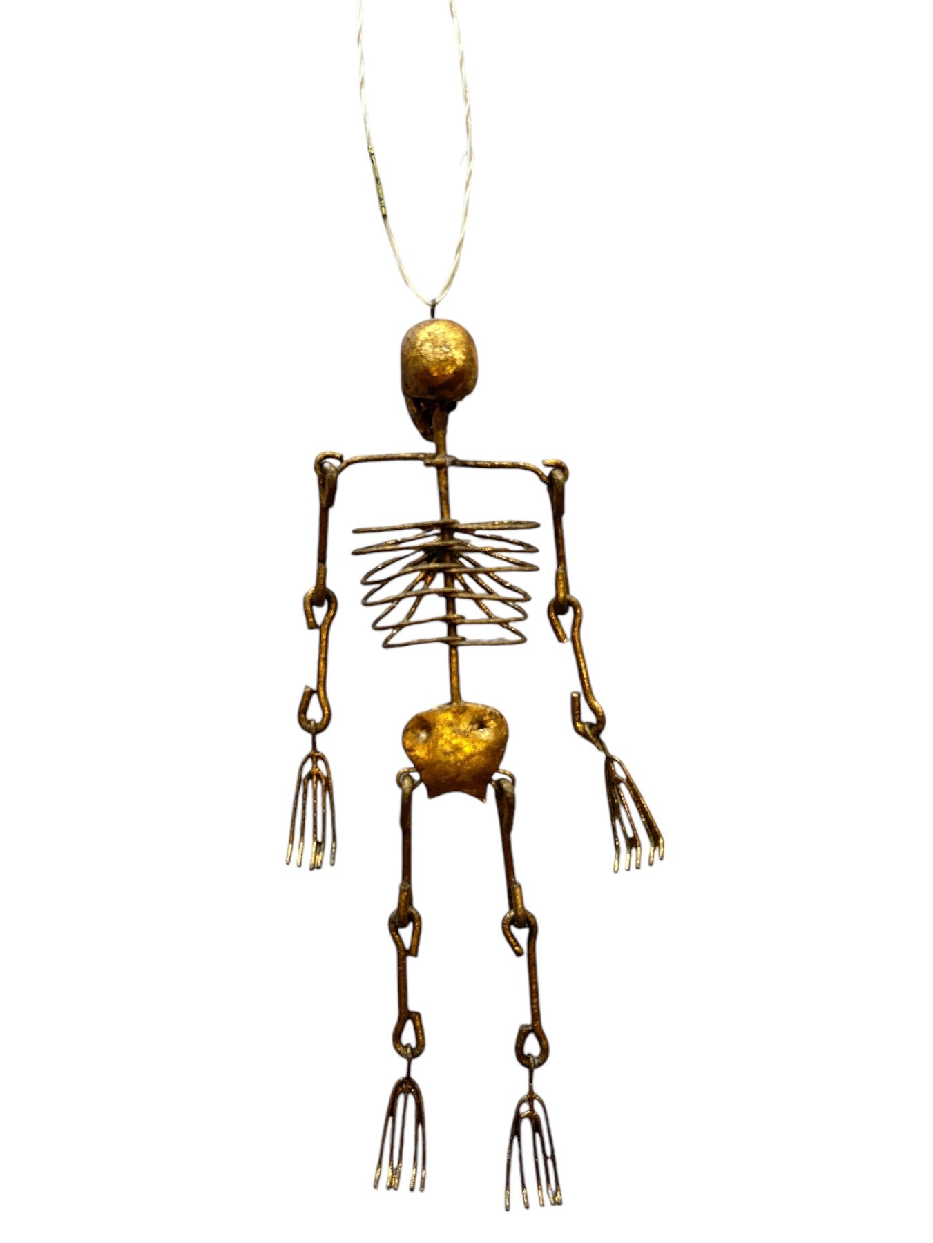 Hanging Metal Skeleton Ornament