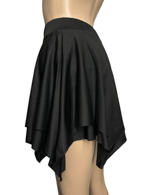 Lilith Asymmetric Double Layered Mini Skort