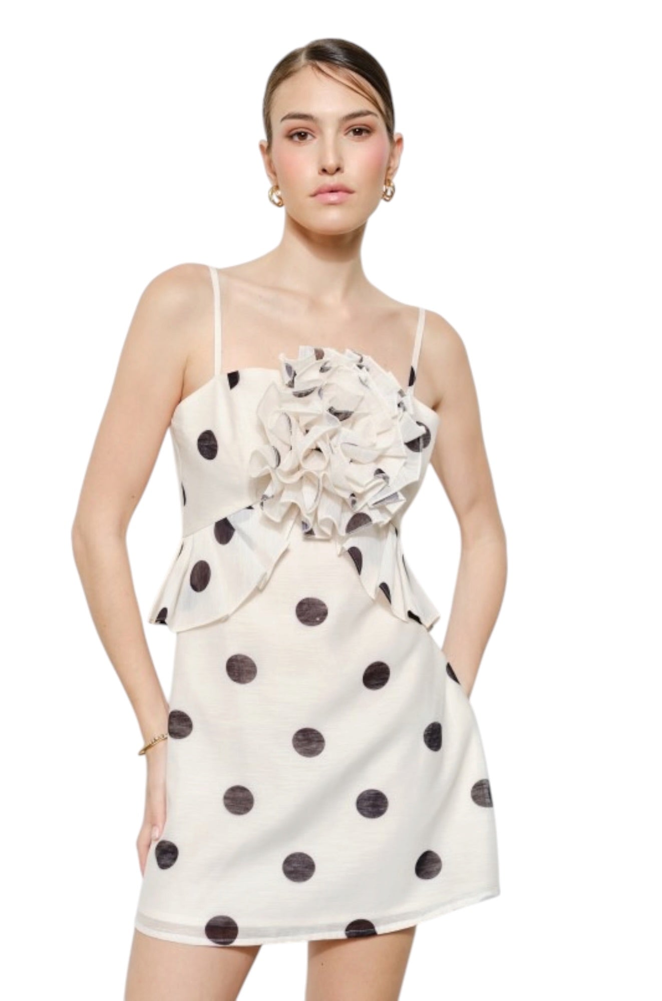 organza rosette dress Roman Rose - Velvet Corset Rosette Mini Dress