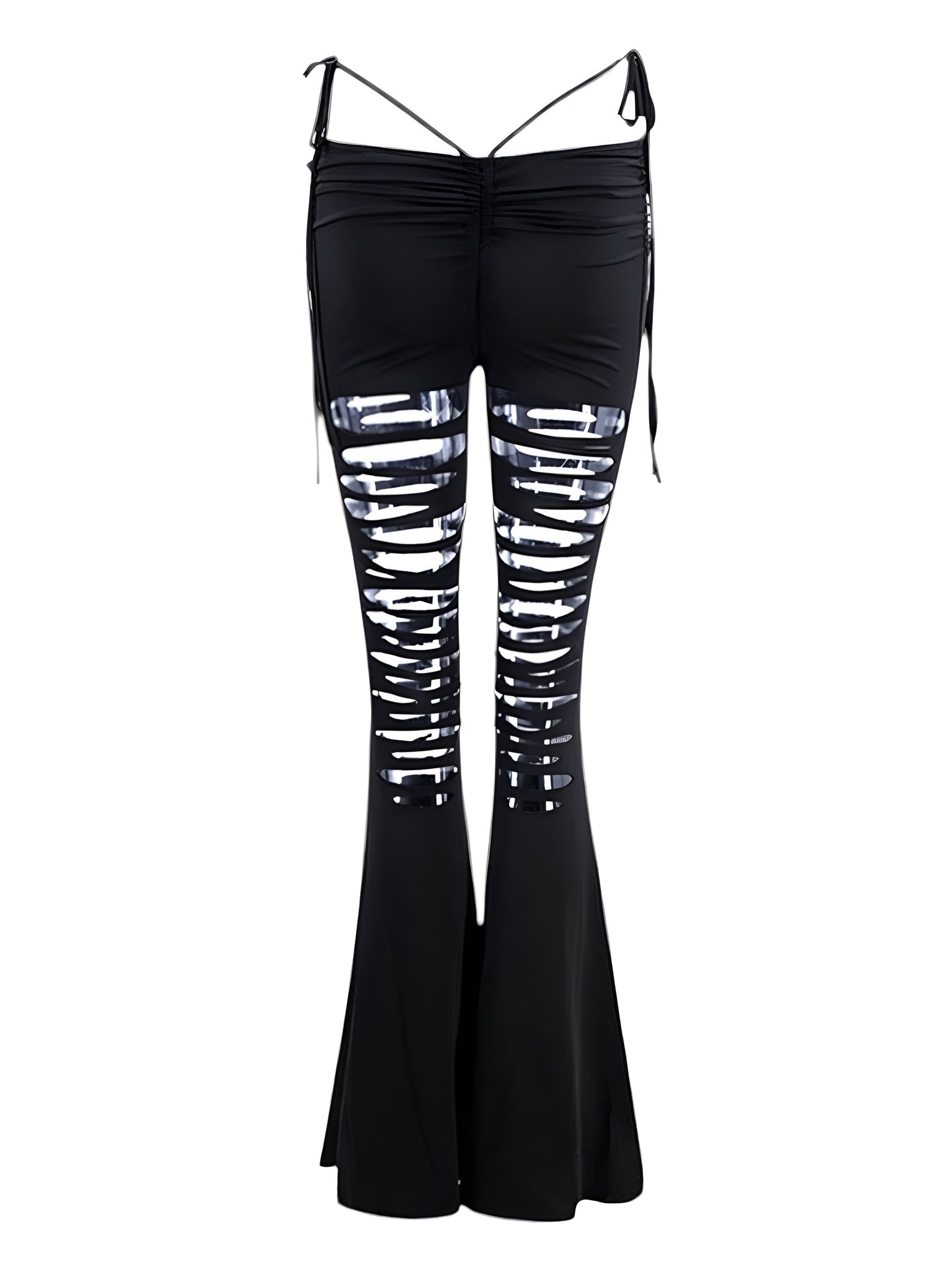 Kimberly Slashed Low Rise Jersey Flare Pants