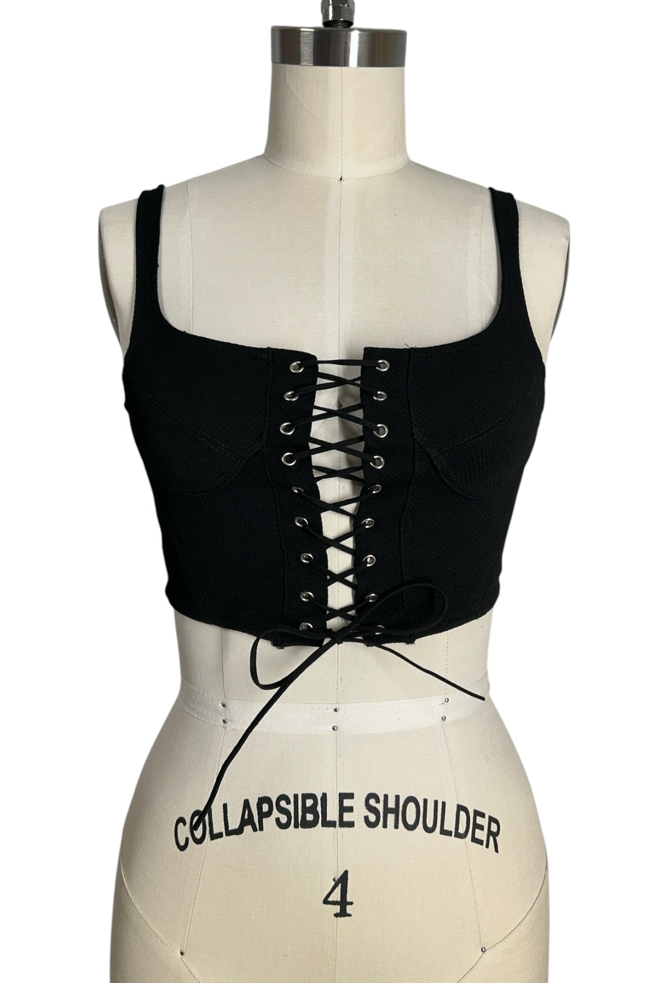 Adika Pre-Owned Lace-Up Cropped Top | Sustainable Fashion