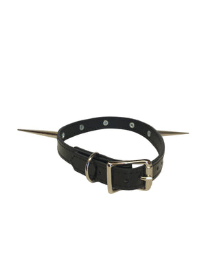 ( Unisex ) Stacy Cone Spikes Vegan Patent Leather Choker