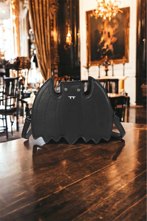 Spookacular Bat Cutout Vegan Leather Handbag