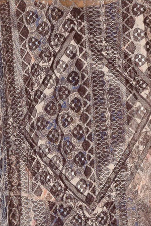 Mona Diamond & Flower Pattern Lace Tulle Trim Cardigan
