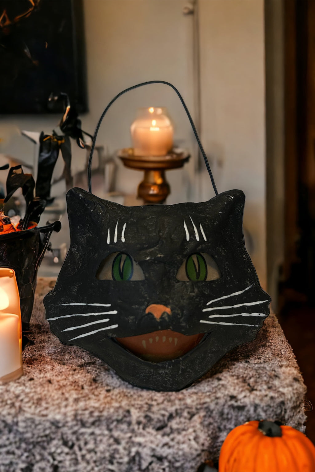 Bethany Lowe Designs - Vintage Happy Cat Bucket