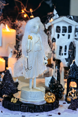 Bethany Lowe Designs - Ghostie Girl With Candelabra