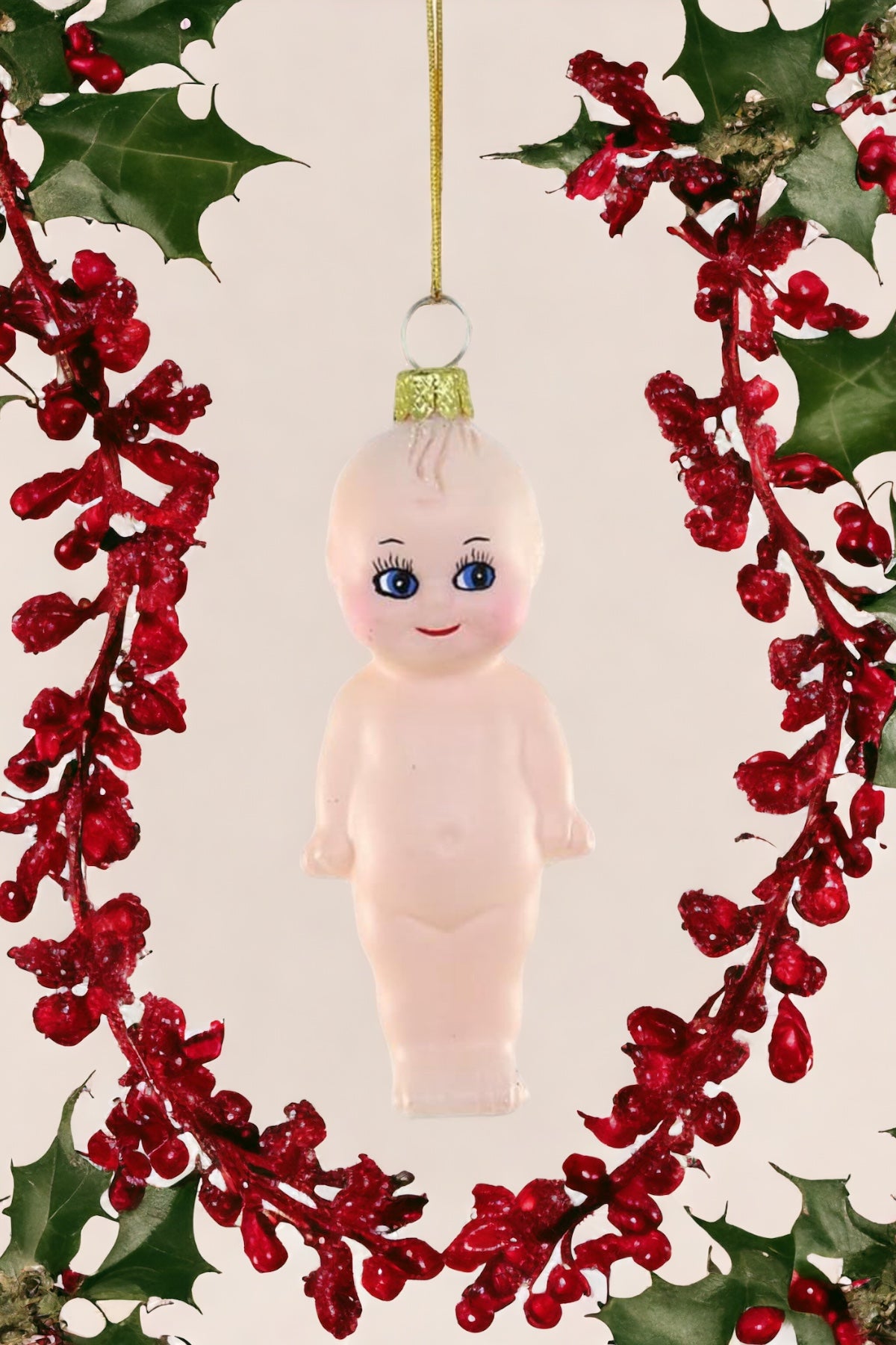 Kewpie Doll Glass Ornament