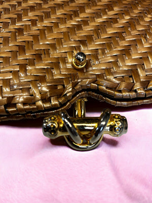Vintage - Saks Fifth Avenue Rattan Wicker Shoulder Bag