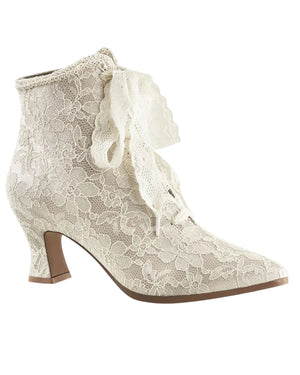 Fabulicious - Victorian-30 Lace Ankle Booties