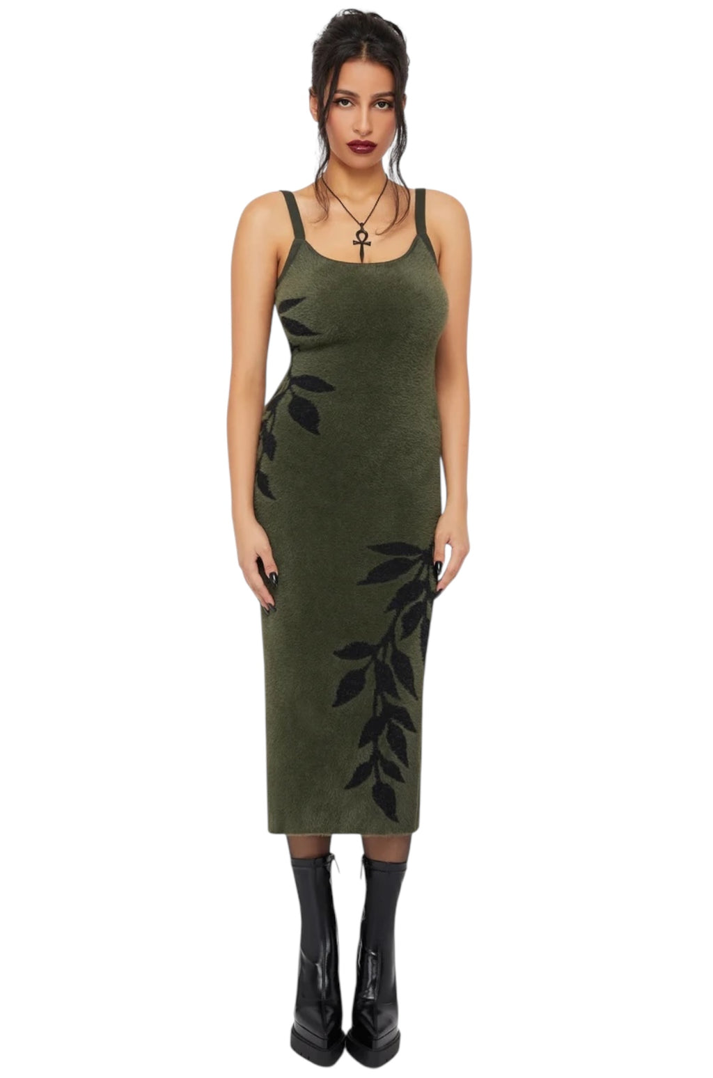 Killstar - Grim Ferns Midi Dress