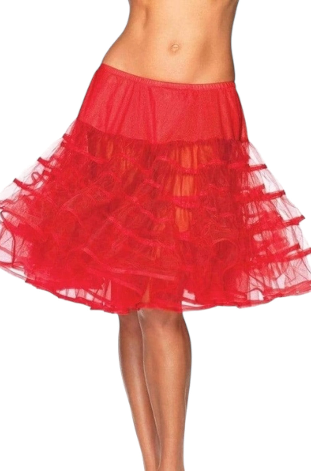 Knee-Length Petticoat Skirt