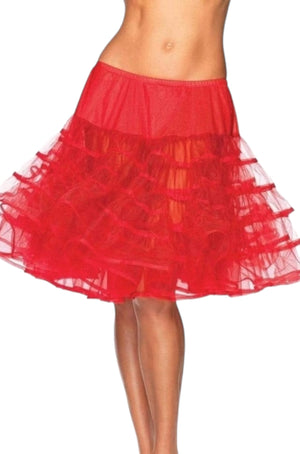 Knee-Length Petticoat Skirt