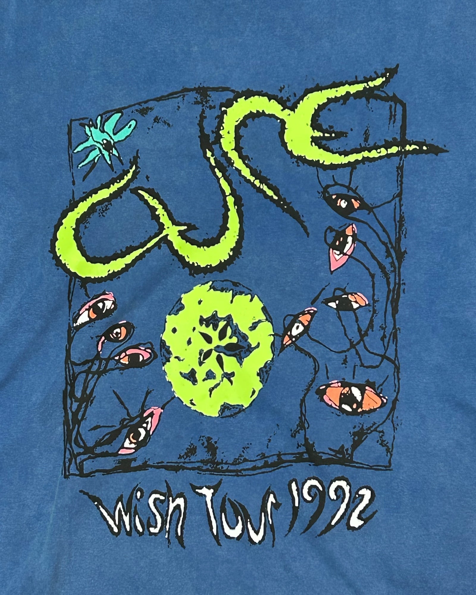 The Cure - Wish Tour 1992 Vintage Washed Unisex Tee