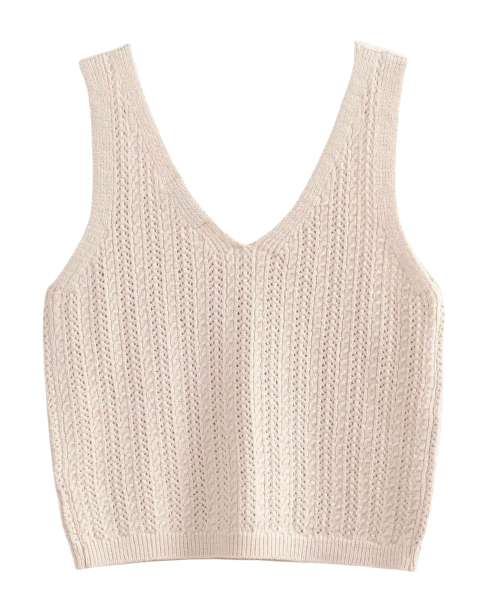 Rachel Cable Knit Vest