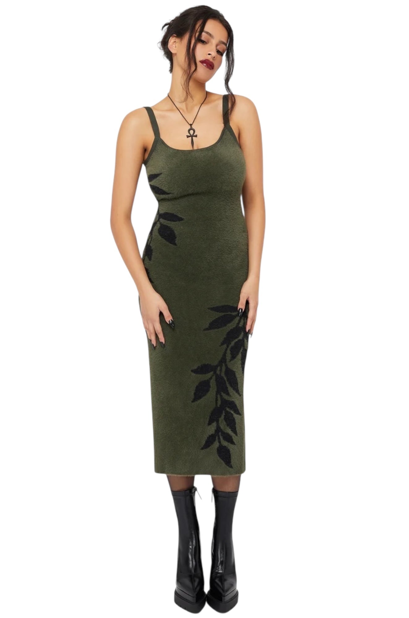 Killstar - Grim Ferns Midi Dress