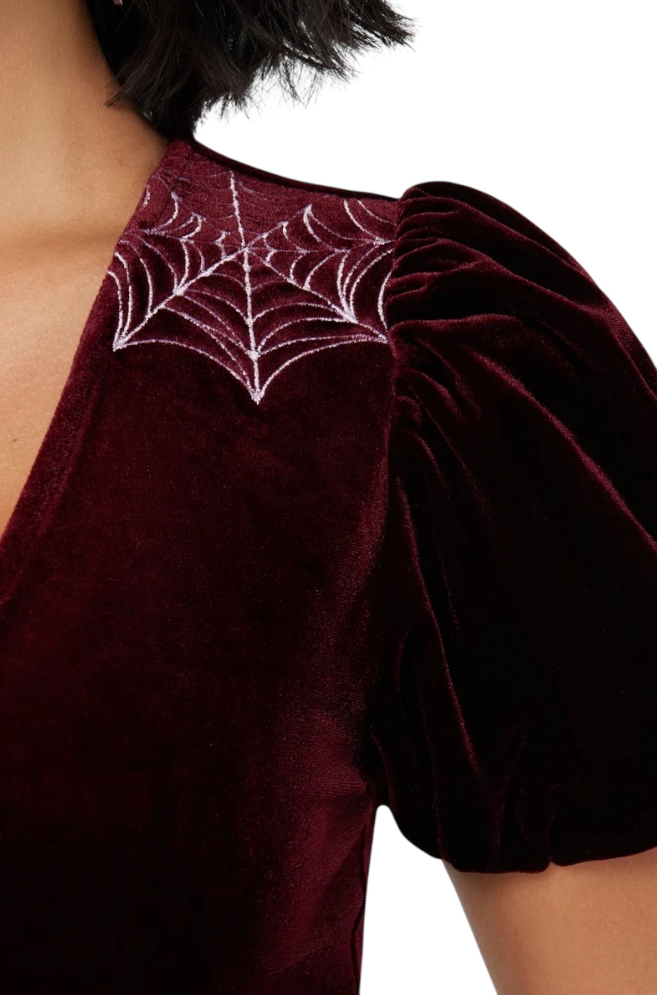 Killstar - Crimson Web Wrap Top