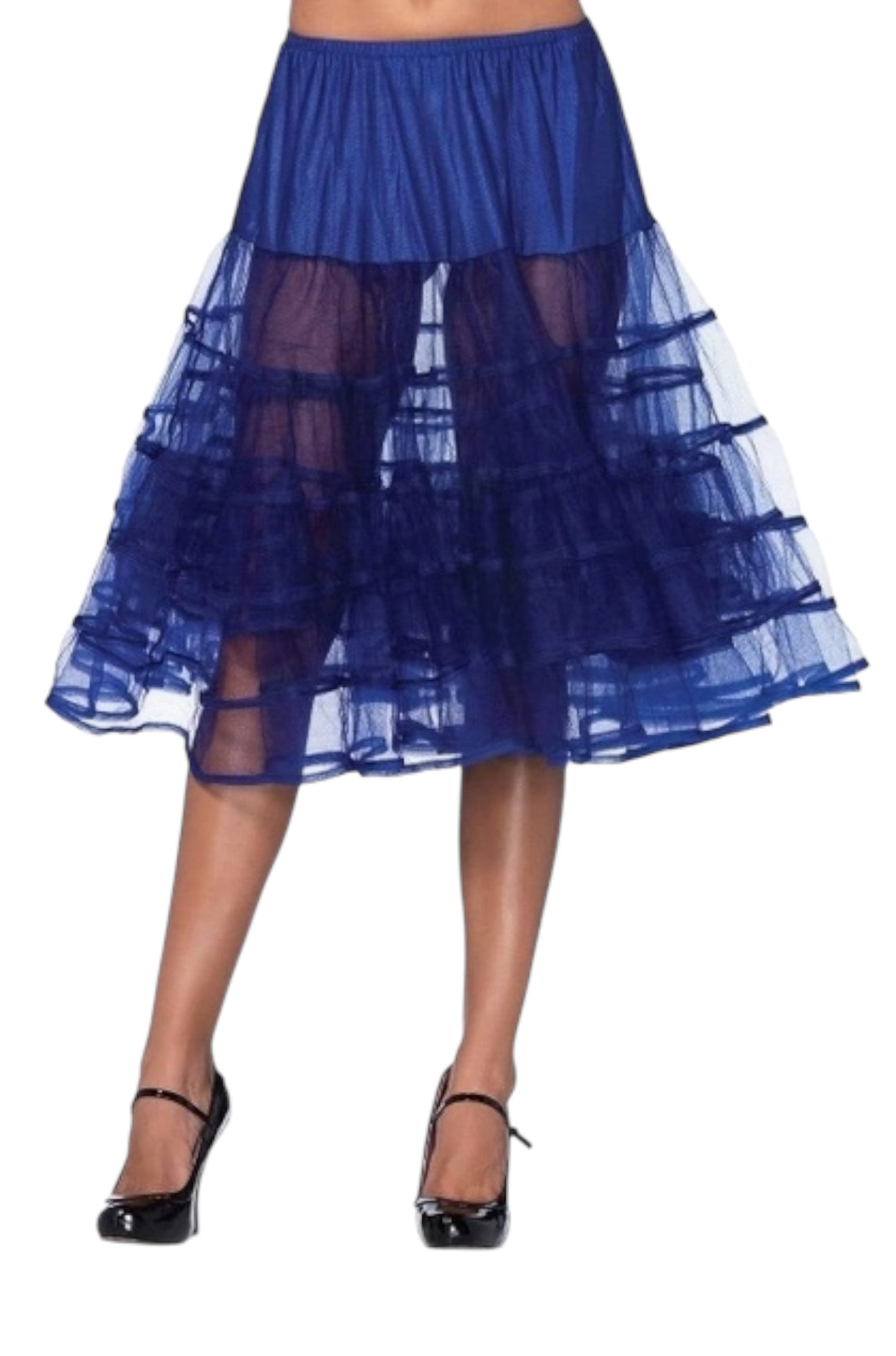 Knee-Length Petticoat Skirt