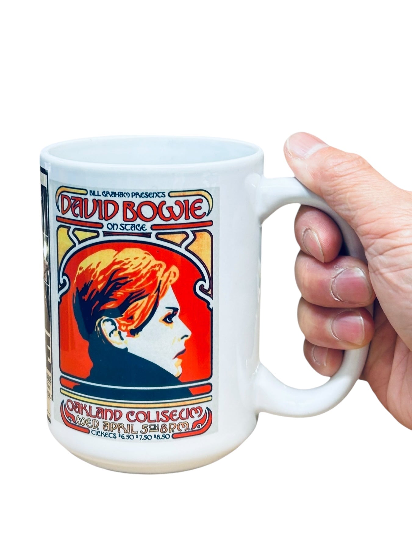 David Bowie Collage Concert Poster Ceramic Mug