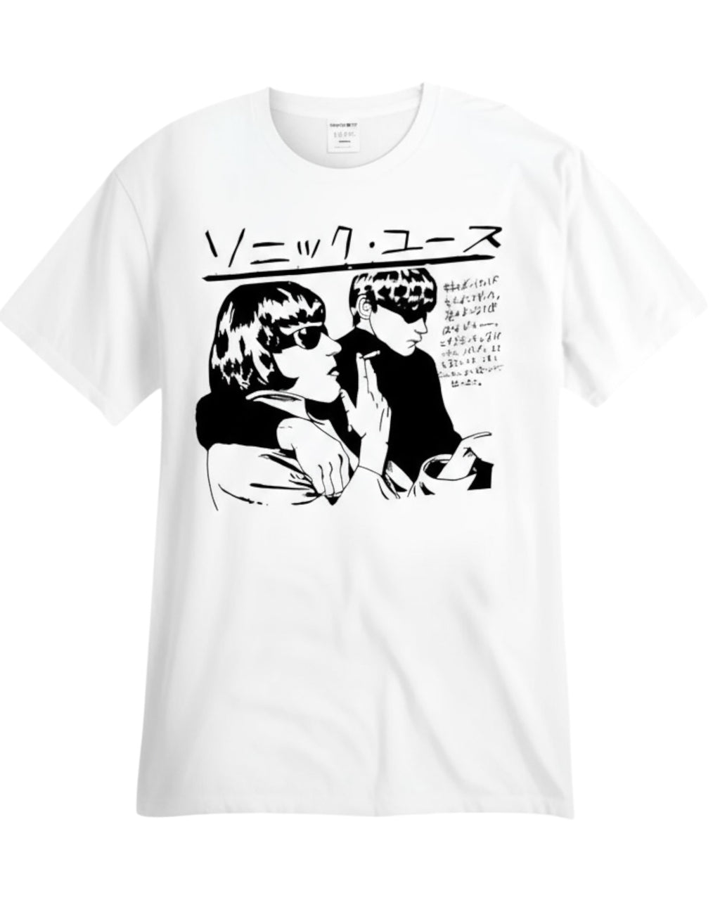 Sonic Youth Japanese Written & Photo  Print Men's Tee