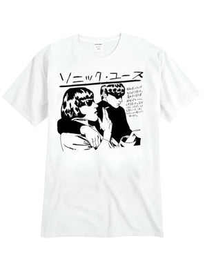 Sonic Youth Japanese Written & Photo  Print Men's Tee