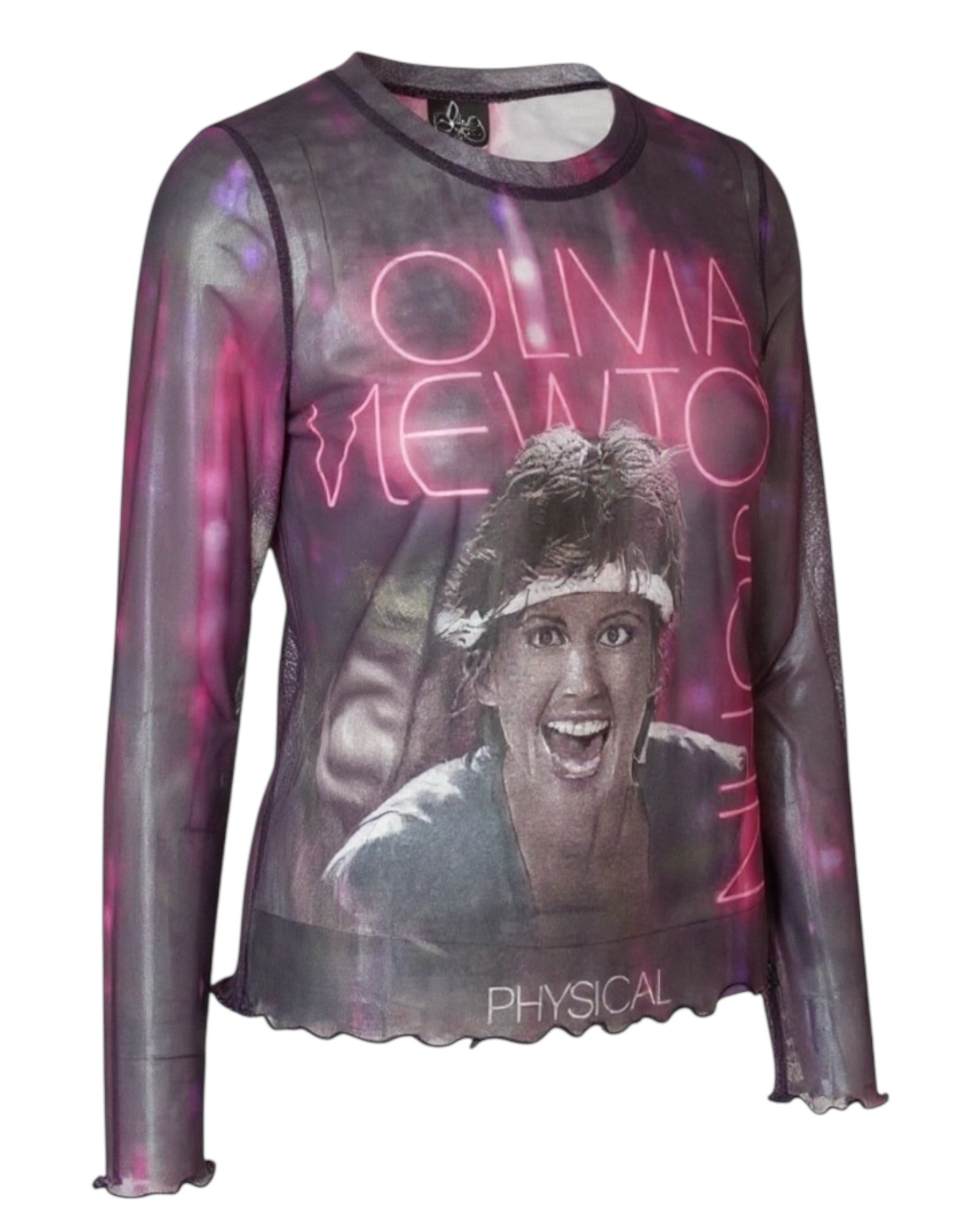 Olivia Newton John "Physical" Mesh Top
