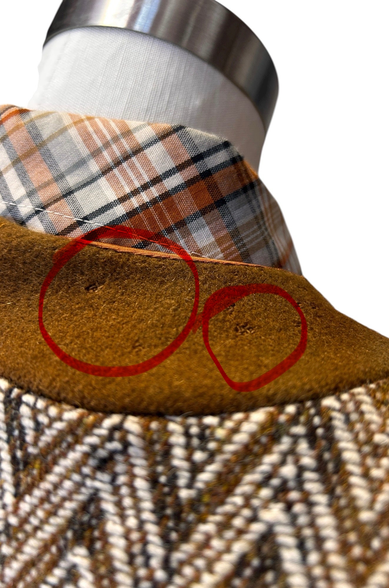 Vintage - 1970’s Chevron Wool Poncho Vest