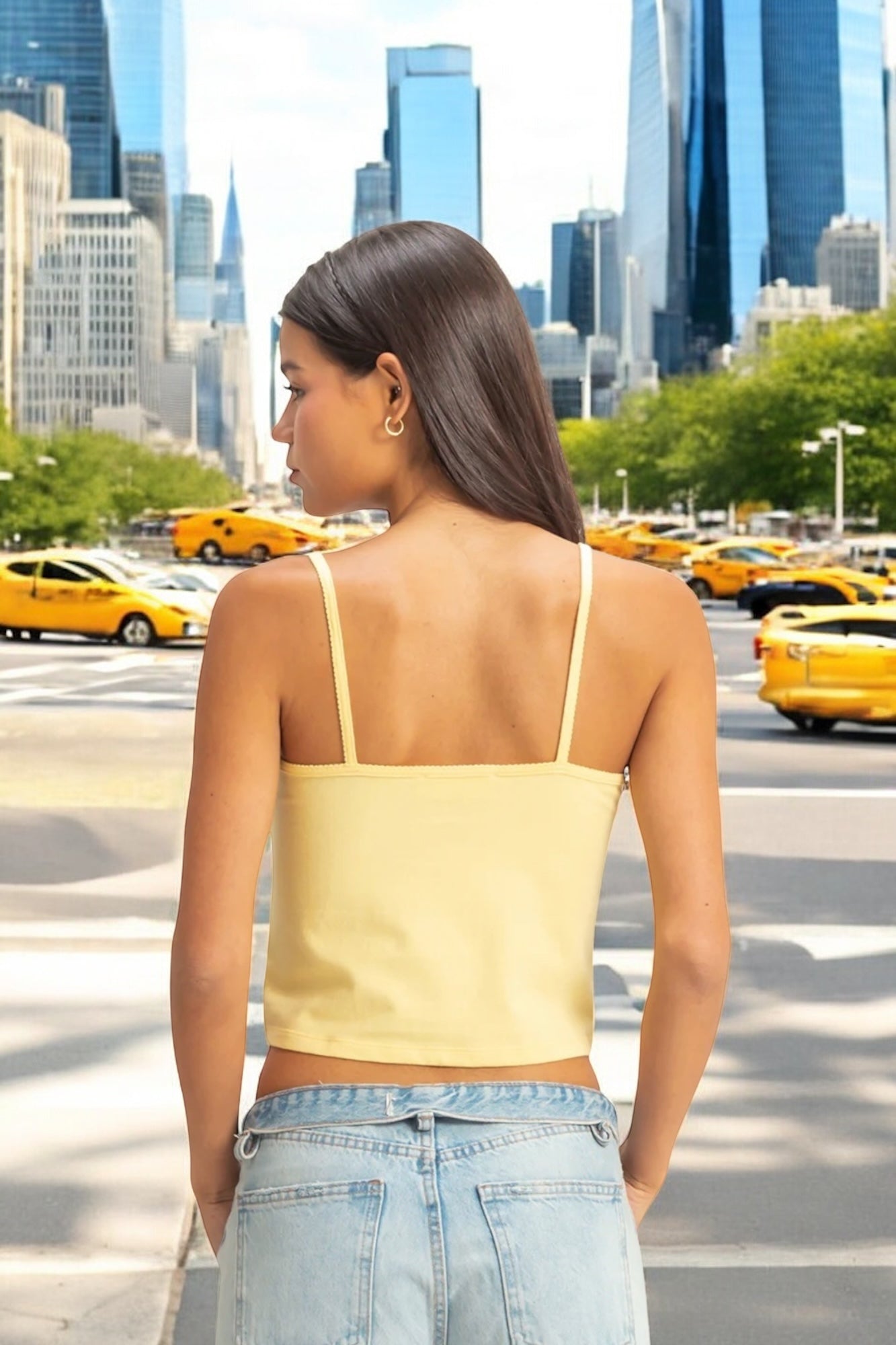 Erin Scallop Trim Tank Top