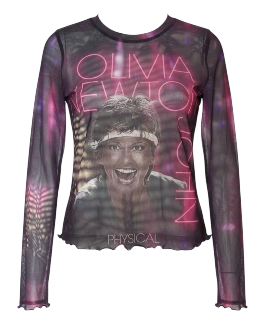 Olivia Newton John "Physical" Mesh Top