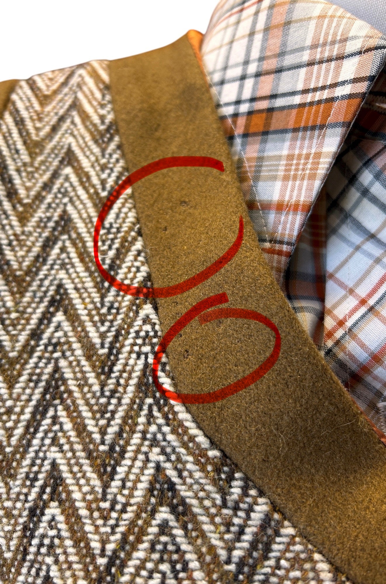 Vintage - 1970’s Chevron Wool Poncho Vest