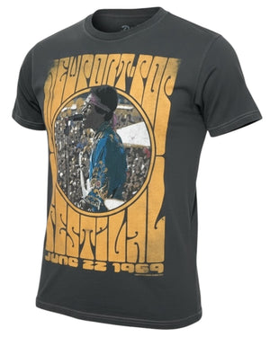 Jimi Hendrix Vintage Washed June 22, 1969 Live Concert Unisex Tee