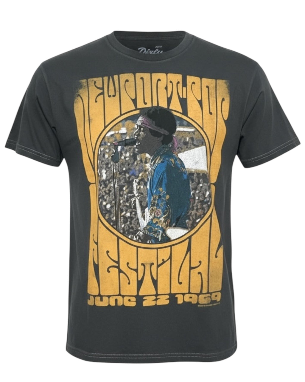 Jimi Hendrix Vintage Washed June 22, 1969 Live Concert Unisex Tee