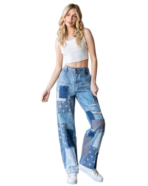 Melinda  Patchworks Relaxed Jeans