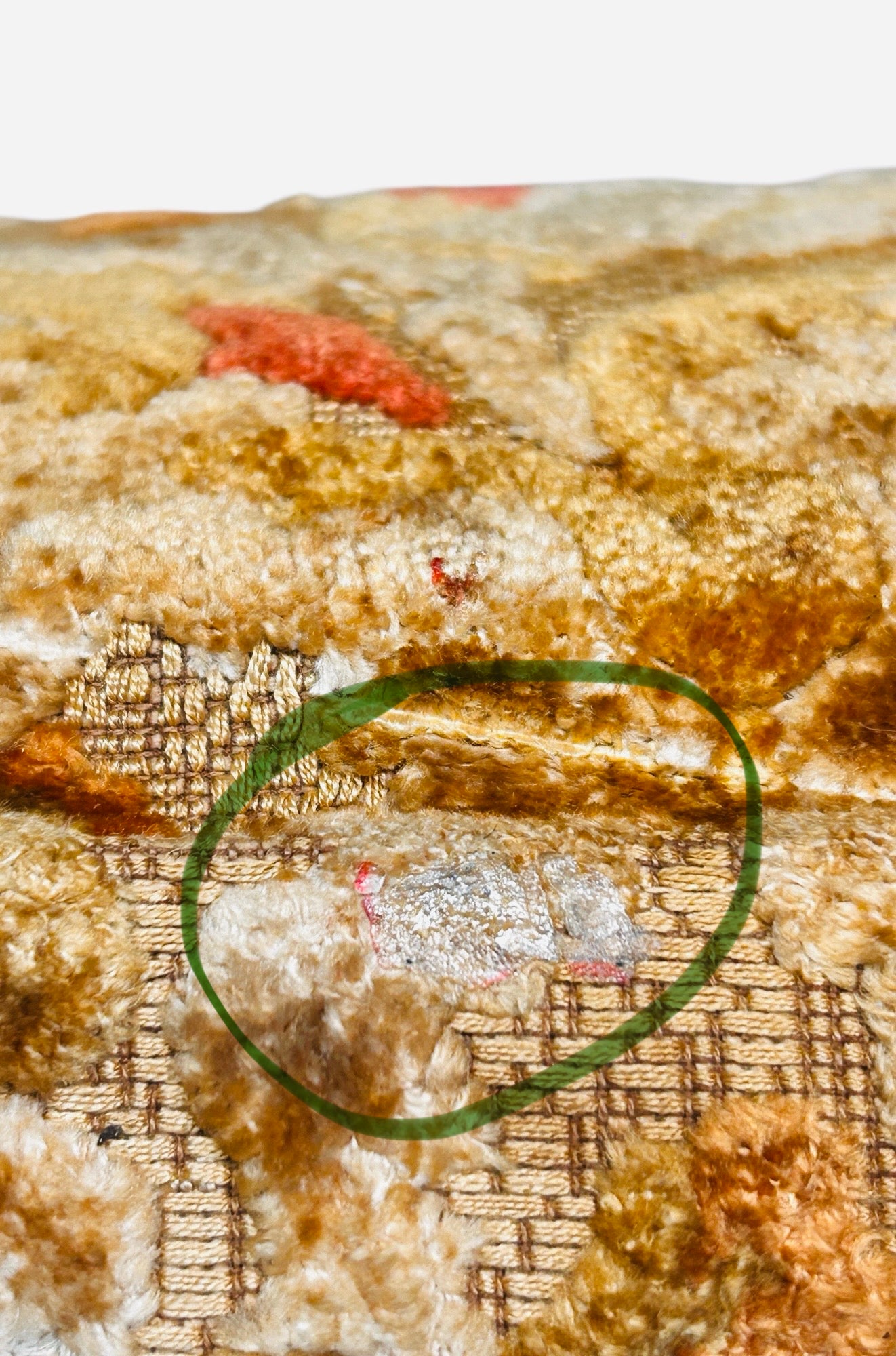 Vintage - Flowers Pattern Carpet Handbag ( Sold AS IS )