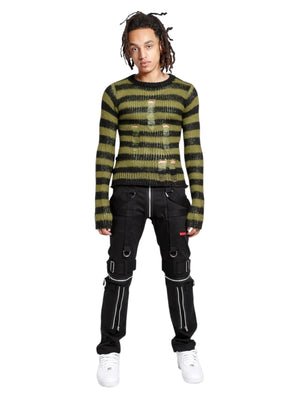 Tripp NYC - ( Unisex ) Rag Stripe Sweater Top