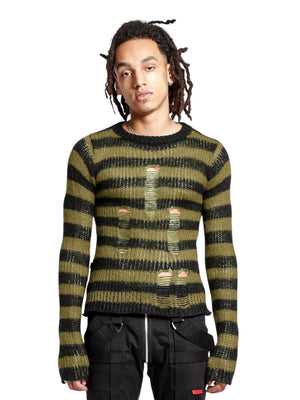 Tripp NYC - ( Unisex ) Rag Stripe Sweater Top