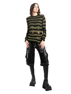 Tripp NYC - ( Unisex ) Rag Stripe Sweater Top