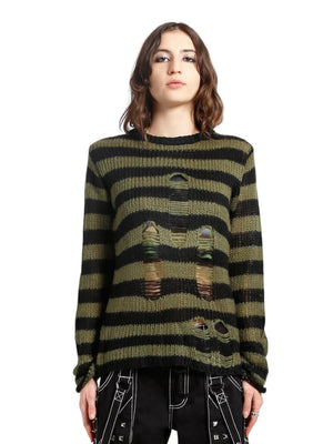 Tripp NYC - ( Unisex ) Rag Stripe Sweater Top