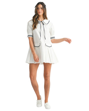 Mindy Contrast Binding Mini Dress