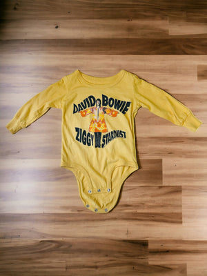 ROWDY SPROUT - DAVID BOWIE ORGANIC COTTON ZIGGY STARDUST LONG SLEEVE Onesie