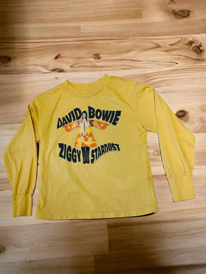 Rowdy Sprout - DAVID BOWIE Organic Cotton Ziggy Stardust Long Sleeve Kid's Tee