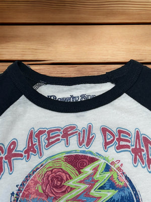 Rowdy Sprout -Recycled Cotton Grateful Dead Skull Print Long Sleeve Onesie