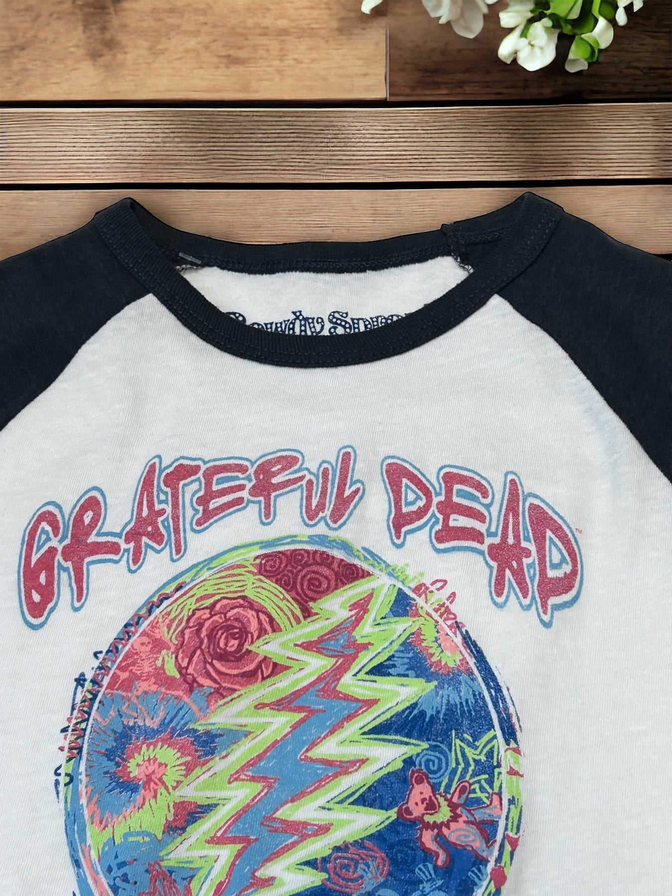 Rowdy Sprout - Recycled Cotton Grateful Dead Skull Print Long Sleeve Toddle Tee