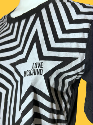 Moschino Crinkle Texture Stars Tee