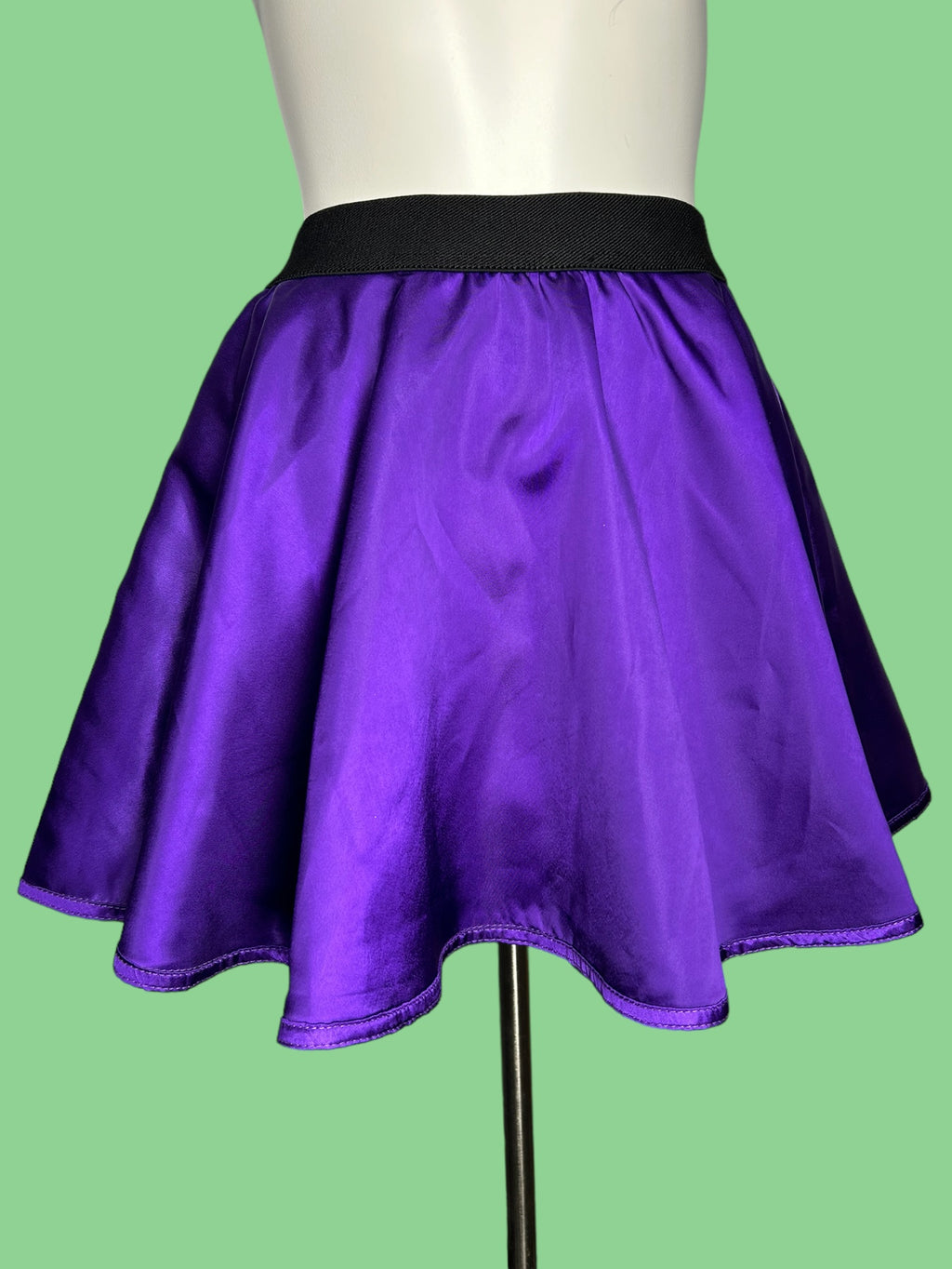 Cheyanne Satin Circle Mini Skirt