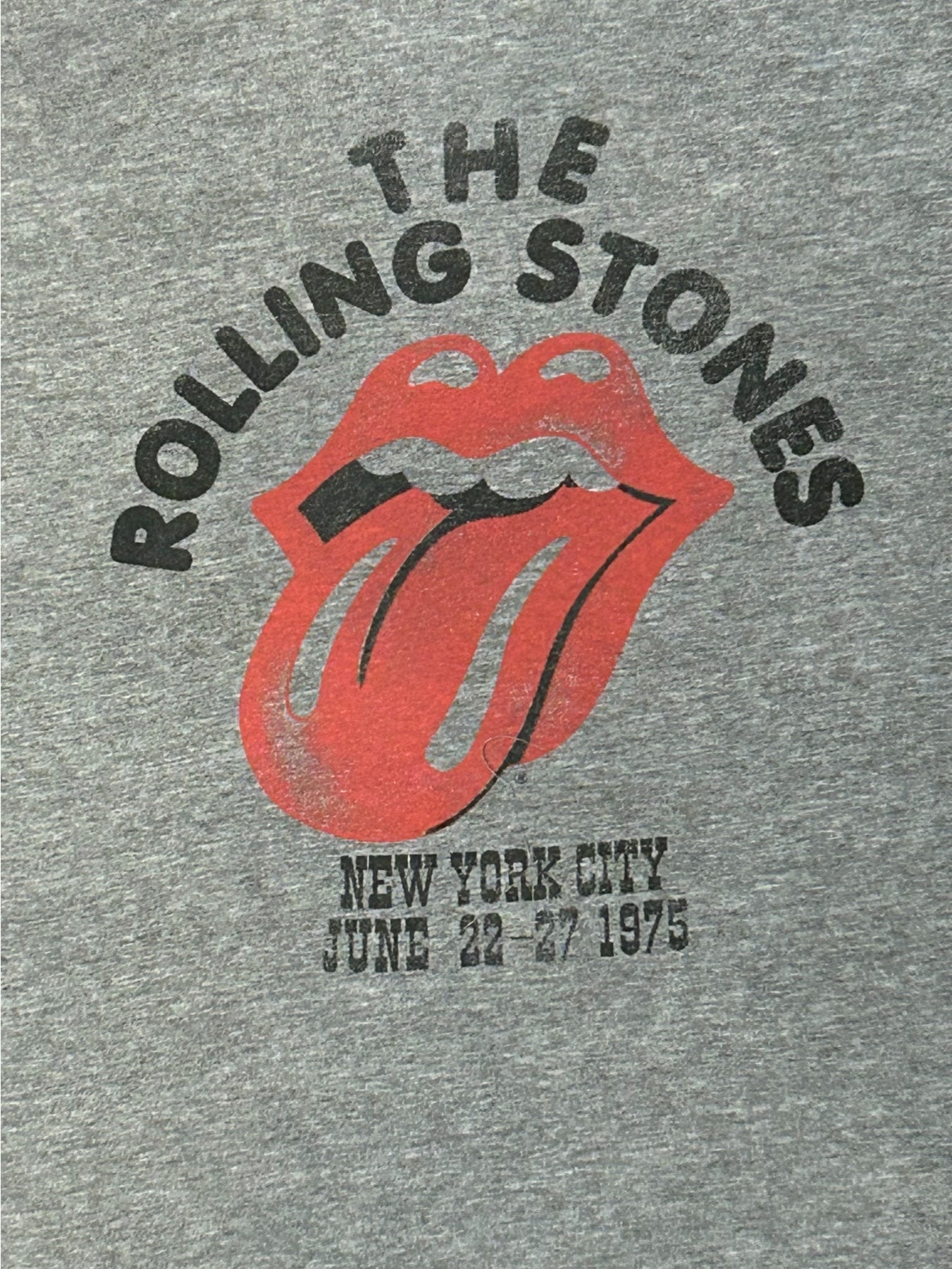 The Rolling Stones - NYC '75 Burnout Men's Tee