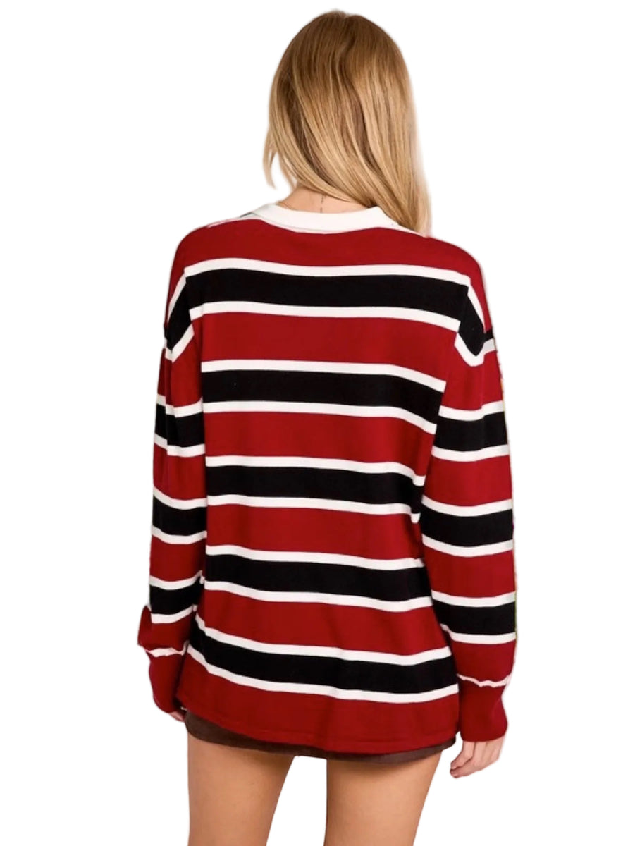 Haley Rugby Knit Top – Thirteen Vintage