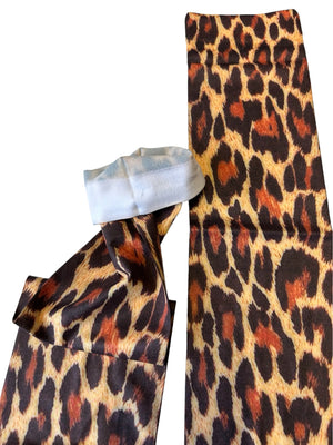 Lorraine Leopard Pattern Knee High Socks