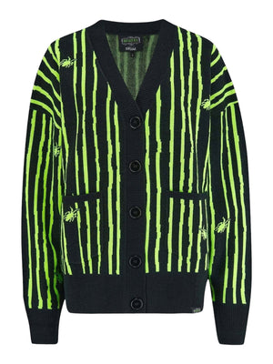 Killstar x WARNER BEETLEJUICE BEETLEJUICE BEETLEJUICE BEETLEJUICE INTARSIA CARDIGAN