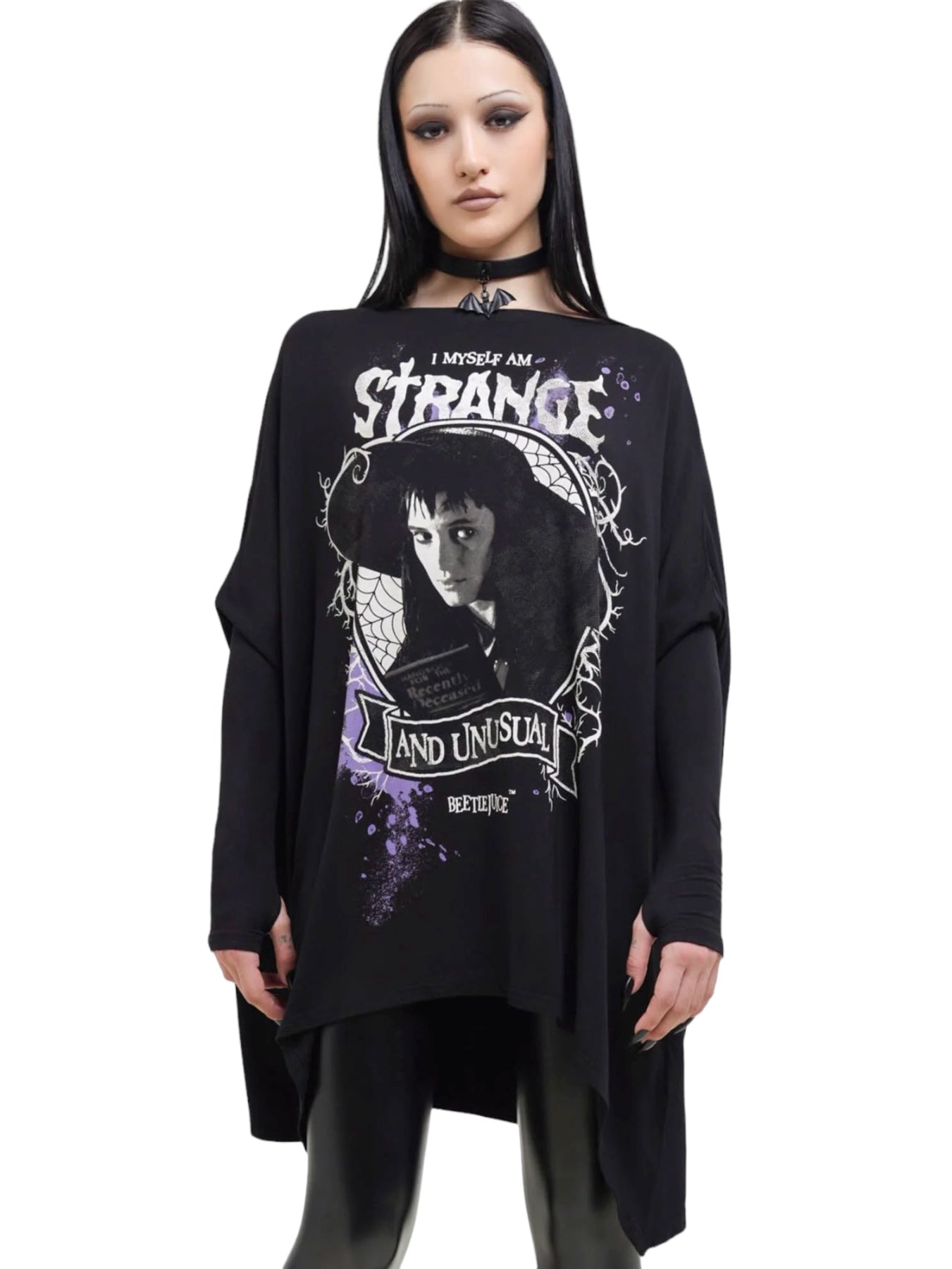 Killstar x Warner Beetlejuice - ONE BIG DARK ROOM TUNIC TOP